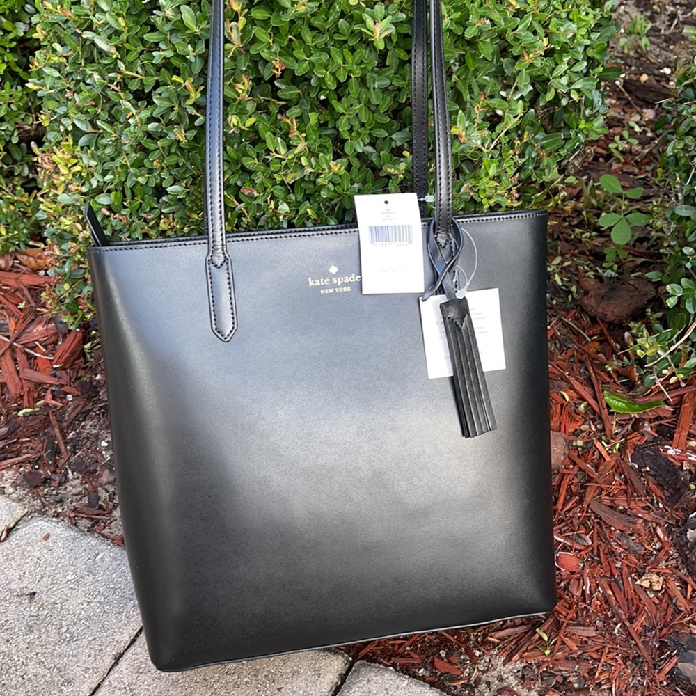 KATE SPADE JANA TOTE BLACK - Picture 1 of 16